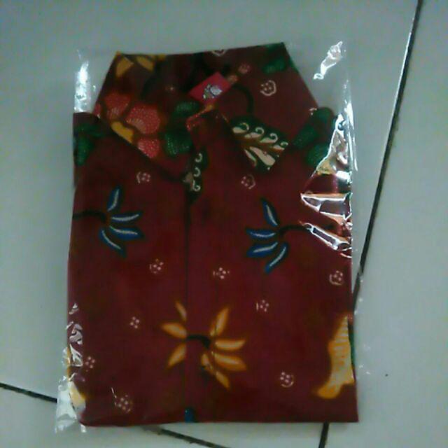 Hem Kemeja Anak Batik Motif Keren Halus Seragaman