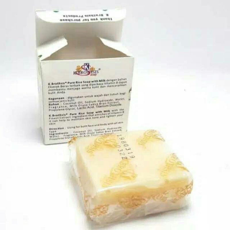 [ECER] SABUN BERAS SUSU THAILAN / RICE MILK SOAP