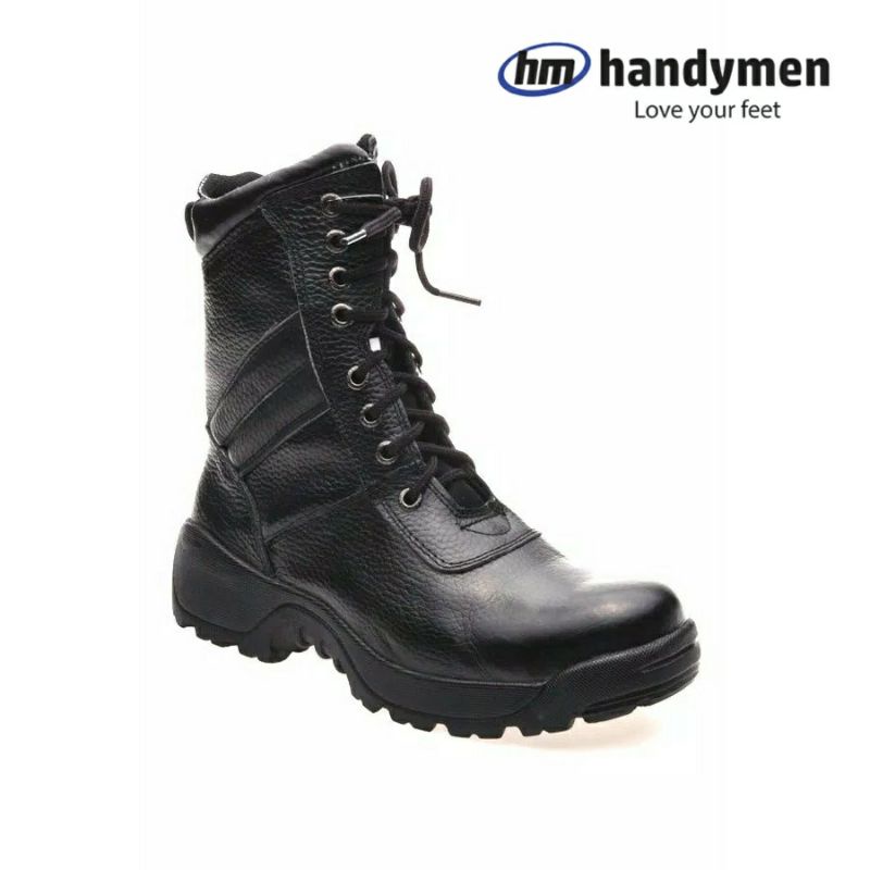 PDL Kulit Handymen Sepatu PDL Kulit - Handymen PDL 025 Boot Safety - Black