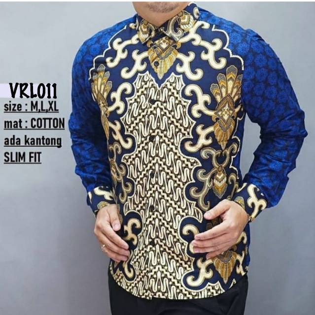 BATIK SLIMFIT PRIA BAHAN COTTON 40S PREMIUM CLASS