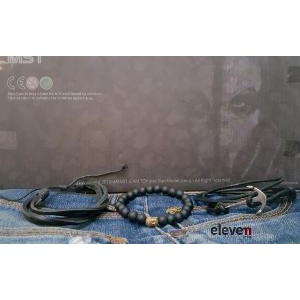 Set Bracelet   Gelang Kulit Jangkar Buddha Emblem Black Edition Stanless Steel   Cartier  Montblanc