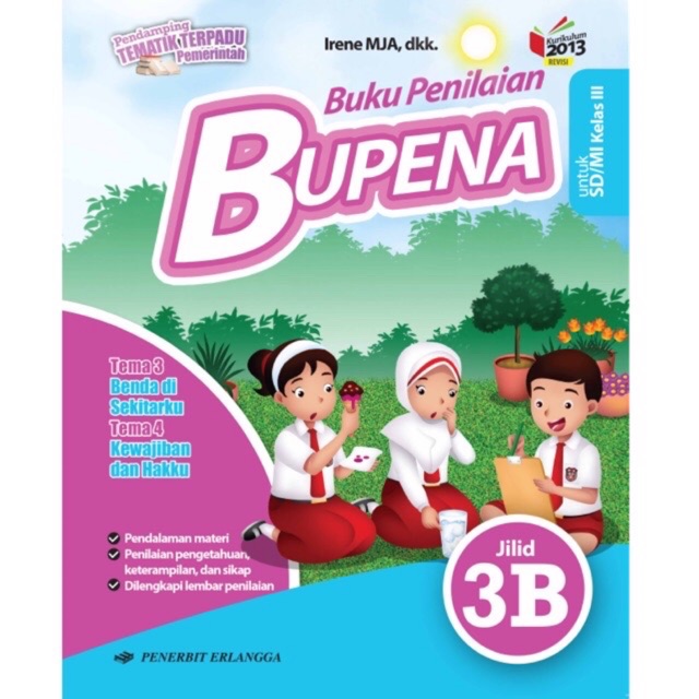 Buku Penilaian Bupena kelas 3B SD MI