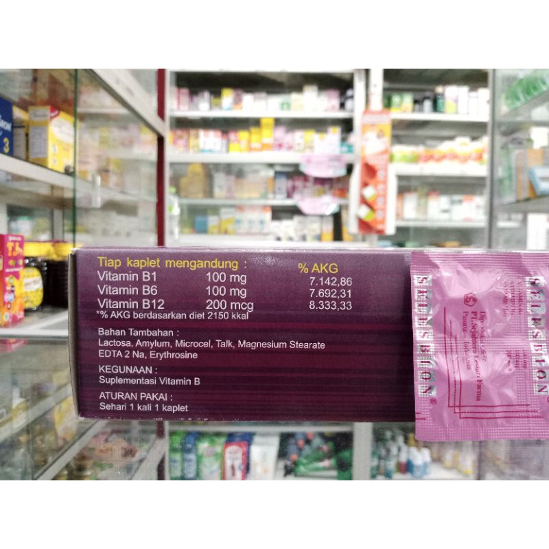 SELESBION 1 STRIP @10 Kaplet | Suplementasi Vitamin B - ED 10/2025