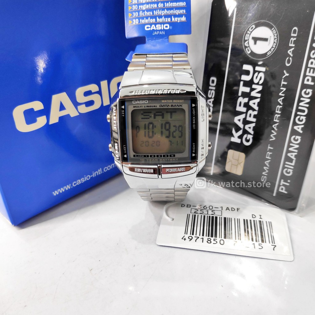 CASIO DB-360-1ADF ORIGINAL Jam Tangan Pria bisa Wanita CASIO Digital
