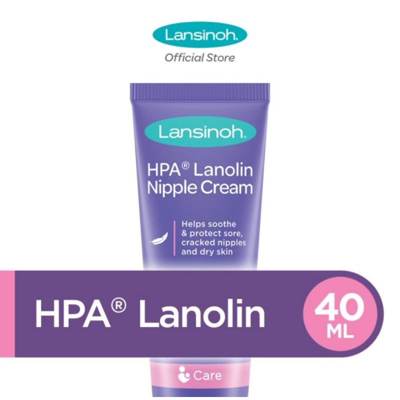 Lansinoh HPA Lanolin Nipple Cream For Sore Nipple &amp; Cracked Skin Ukuran 10ml &amp; 40ml