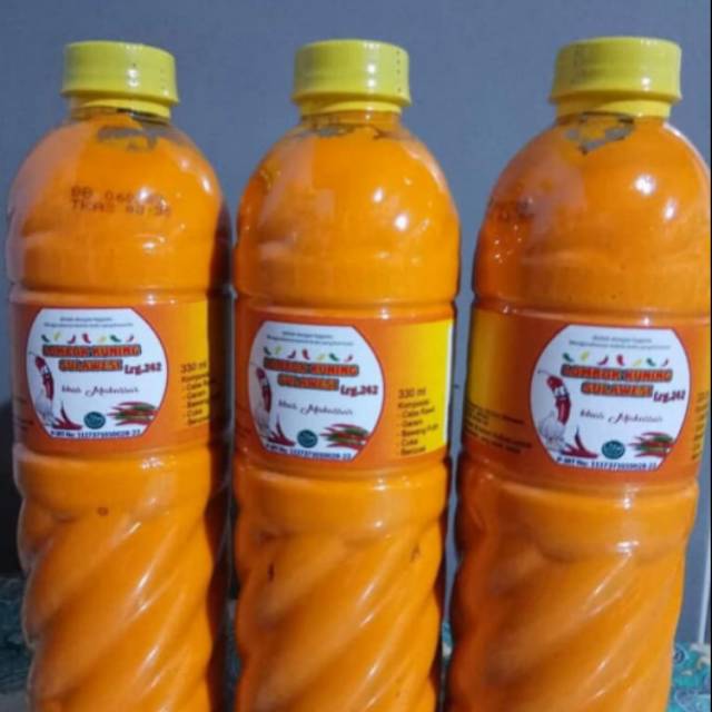 

Sambal/Lombok Kuning khas Makassar Asli pedesnya 330ml