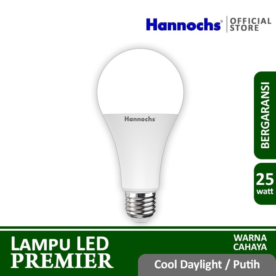 HANNOCHS PREMIER 25 WATT - Bola Lampu LED E27 25 Watt - Garansi 1 Tahun