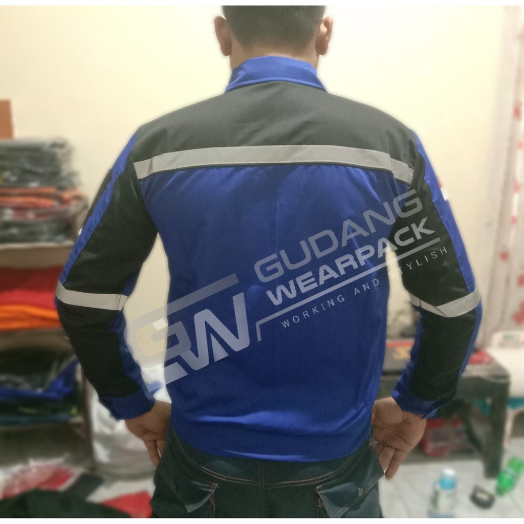 Gudang wearpack - Baju Kerja Seragam Proyek Warna Benhur Hitam