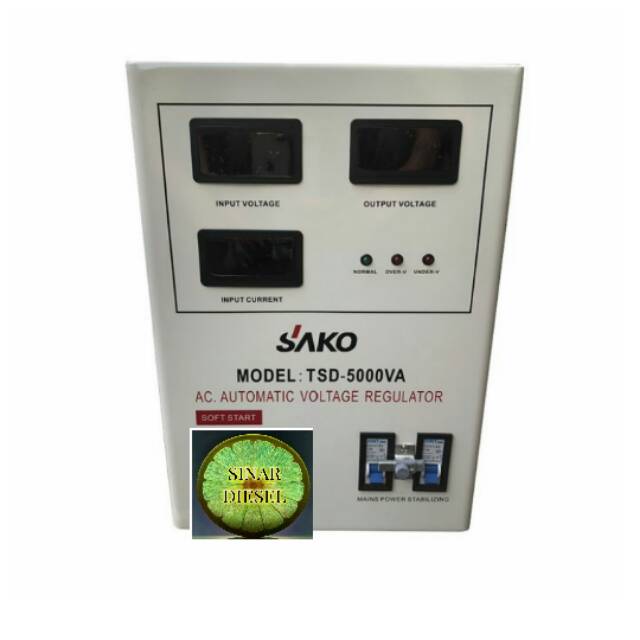 Stabilizer Listrik SAKO Tipe TSD 5000 LED ( Model Digital)