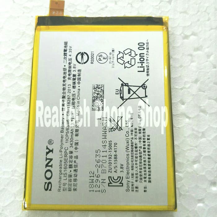 DISKON BATERAI BATTERY BATRE SONY XPERIA Z5 PREMIUM ORIGINAL