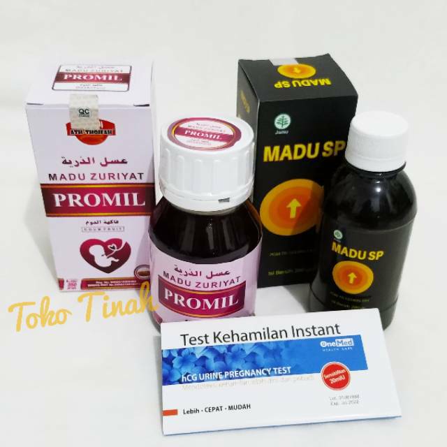 Paket Promil madu zuriat dan madu SP bonus test peck