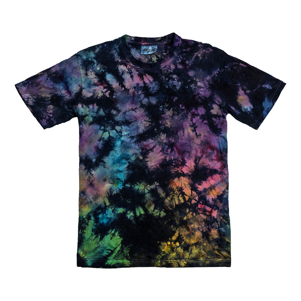 Summr Tie Dye T-Shirt Rainbow Cloud (Kaos Tie Dye, Tie-Dye