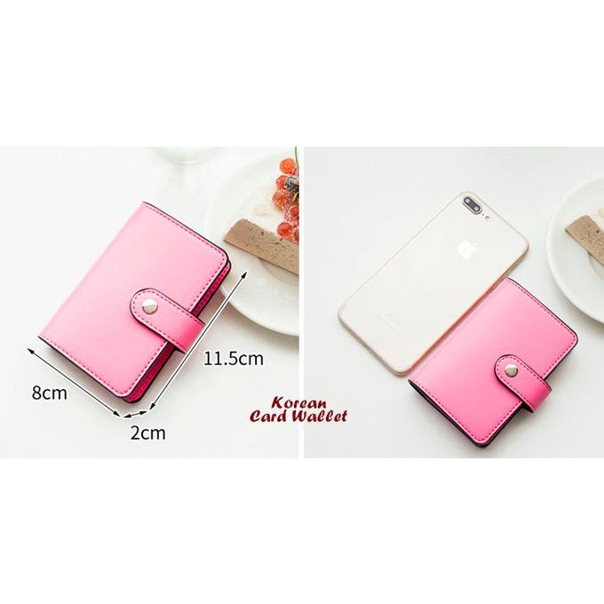

Korean Card Wallet Motif Polos 22 Slot (Muat 22 Kartu, 2 Selipan Uang)