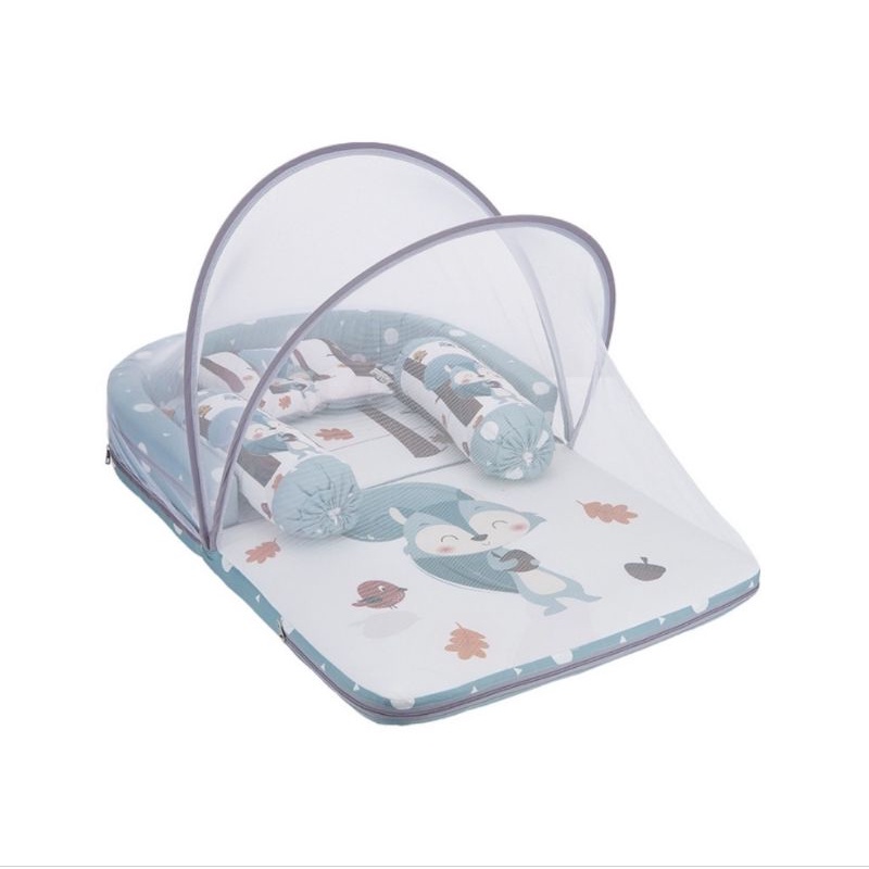 Vee &amp; Mee Kasur Bayi Lipat Oval Squirrel Series VMK1030