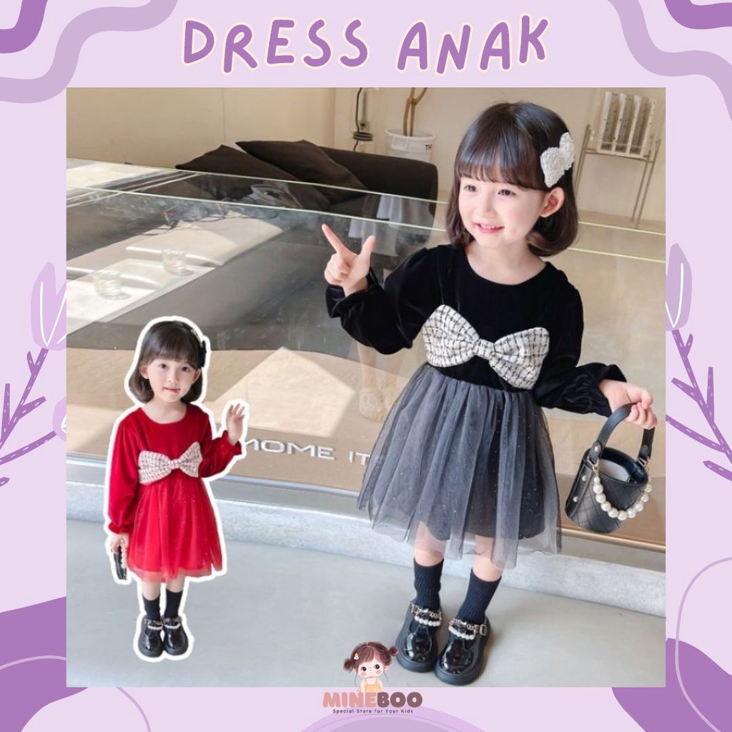 mineboo DRESS MINI CARLA EBV Bayi Perempuan Import