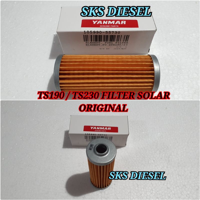 TS190 TS230 Element Solar Filter Saringan Minyak Mesin Diesel Yanmar TS-190 TS-230 ORIGINAL