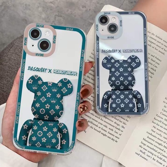 Power Soft Case TPU Transparan Motif Beruang Untuk Iphone 13 12 Mini 11 Pro X XR XS Max SE 2020 6 6S 7 8 Plus