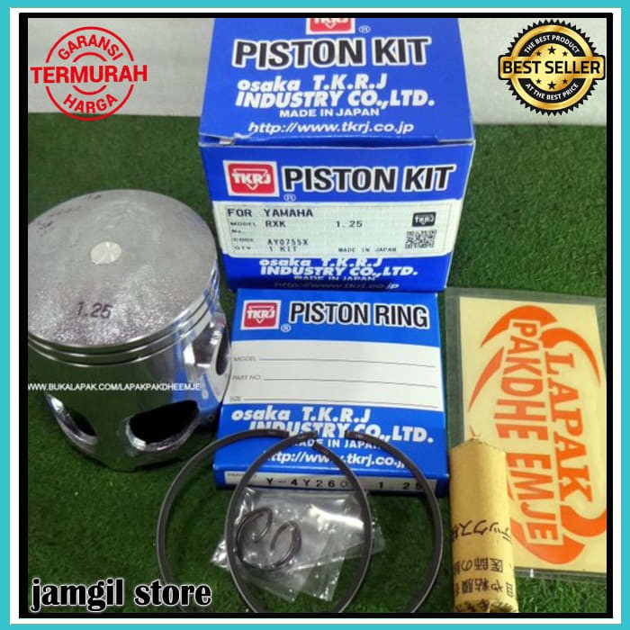 PISTON RX KING OS 125 TKRJ ORIGINA TKRJ ORIGINAL OSAKA JAPAN SEHER PISTON KIT RX KING OS OVER SIZE