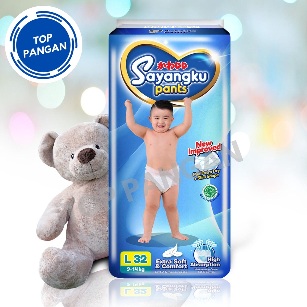 SAYANGKU PANTS /  PAMPERS/DAIPERS/ POPOK BAYI M 36 , L 32 MURAH