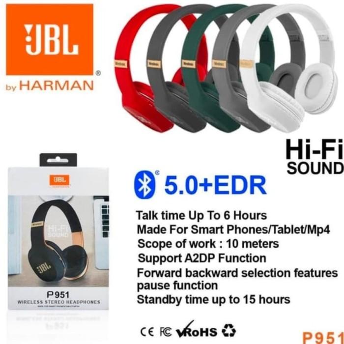 HEADPHONE BLUETOOTH JBL P951 - WIRELESS HEADPHONE JBL Full bass