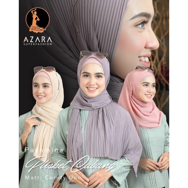 PASHMINA PLISKET CABANG (KOMBINASI) ORI AZARA