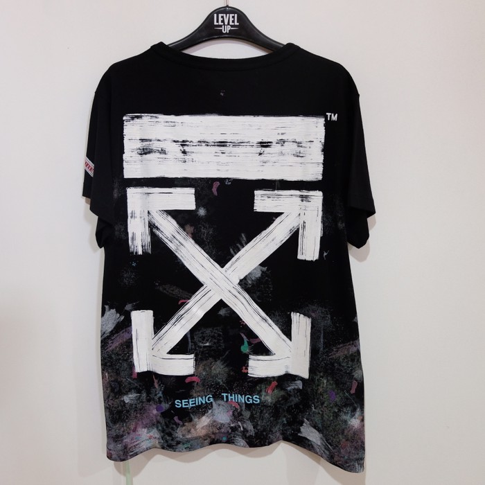 Populer Off White Galaxy Black Tee 100% Authentic