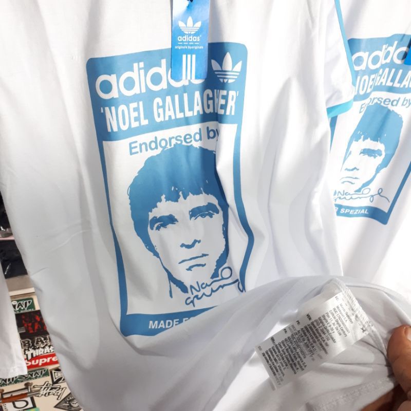 KAOS ADIDAS NOEL GALLAGHER HIGH QUALITY CASUAL HYPE FASHION PRIA