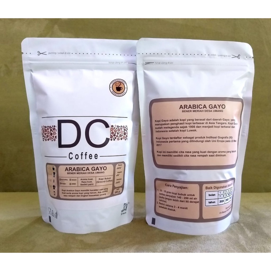 

Kopi Premium Single Origin Arabika Aceh Gayo - (Arabica Coffee)
