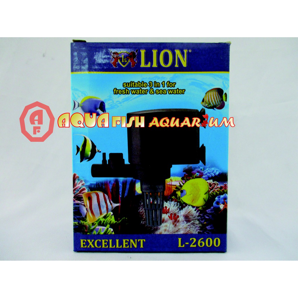 Pompa kolam aquarium hidroponik LION 2600