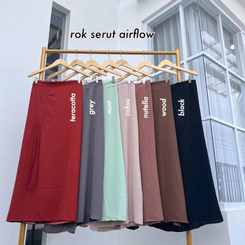 Rok Serut Crinkle Airflow Skirt Crinkle Airflow Rok Serut Premium