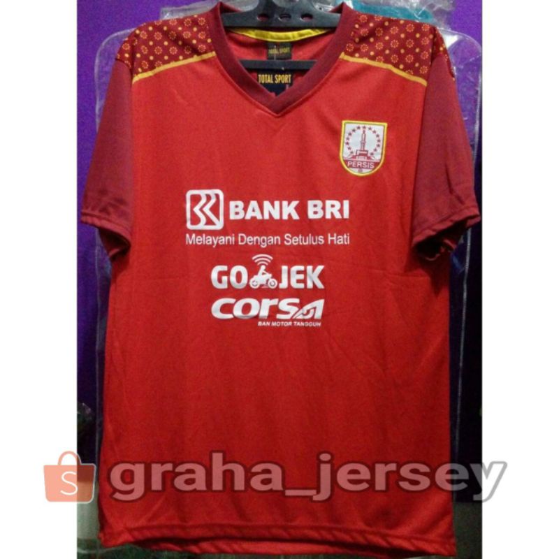 Jersey Persis Solo Home 2017 Liga 2 Gojek Merah Retro Lokal