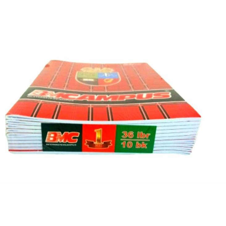 

ヨ Buku Tulis BM CAMPUS Boxy 36 Lembar ( 10 Buku ) ハ