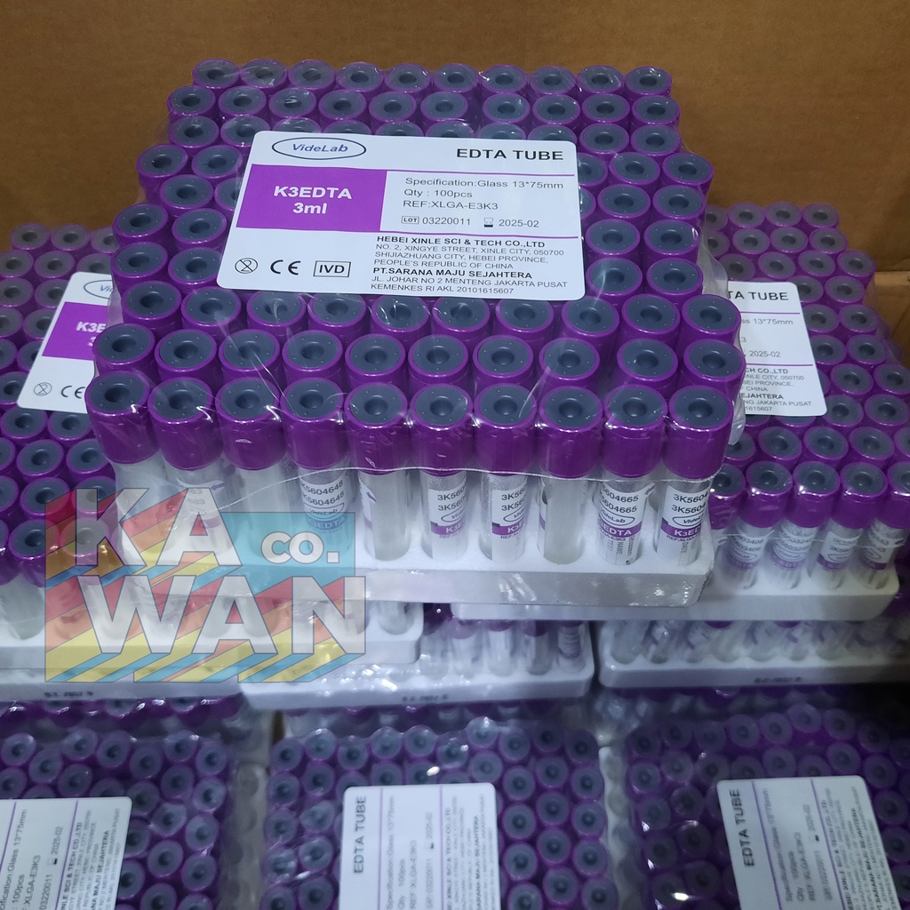 Tabung EDTA K3 3ML | Tabung EDTA (G) 3ml | Ungu
