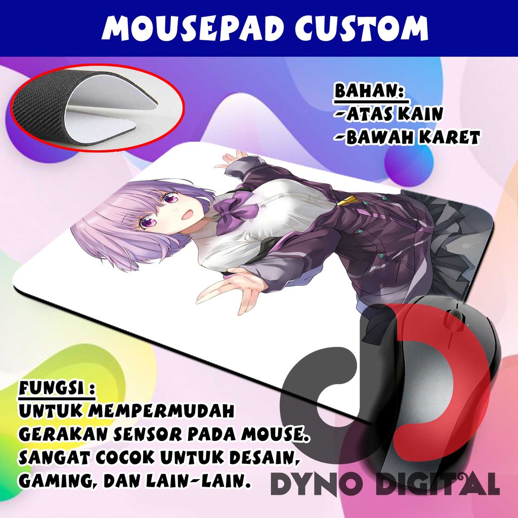 Mousepad Custom Tatakan Mouse Akane Shinjo Gridman Anime AS12