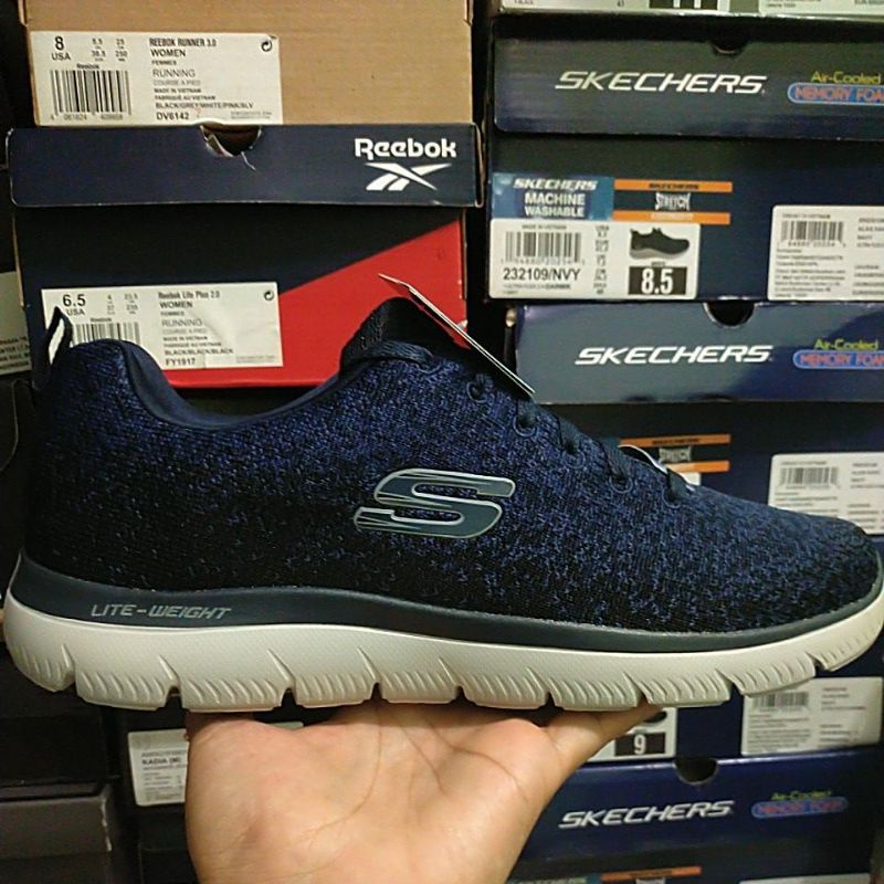 SEPATU SKECHERS SUMMITS WARRICK 232295/NVY ORI