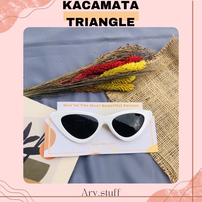 Triangle Glasses / kacamata hitam korea sunglasses kaca mata anti radiadi photochromic gaya korean