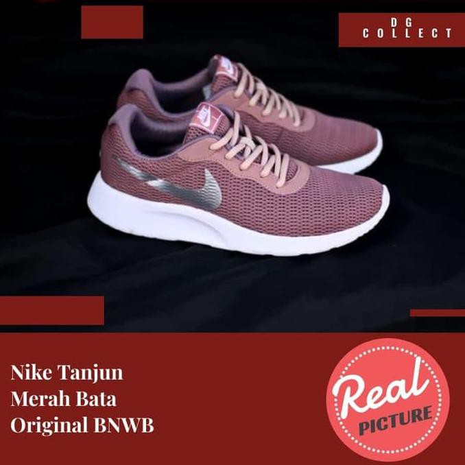 Kualitas Terbaik SEPATU NIKE TANJUN MERAH BATA ORIGINAL BNWB SNEAKERS WANITA CEWEK CUCI GUDANG