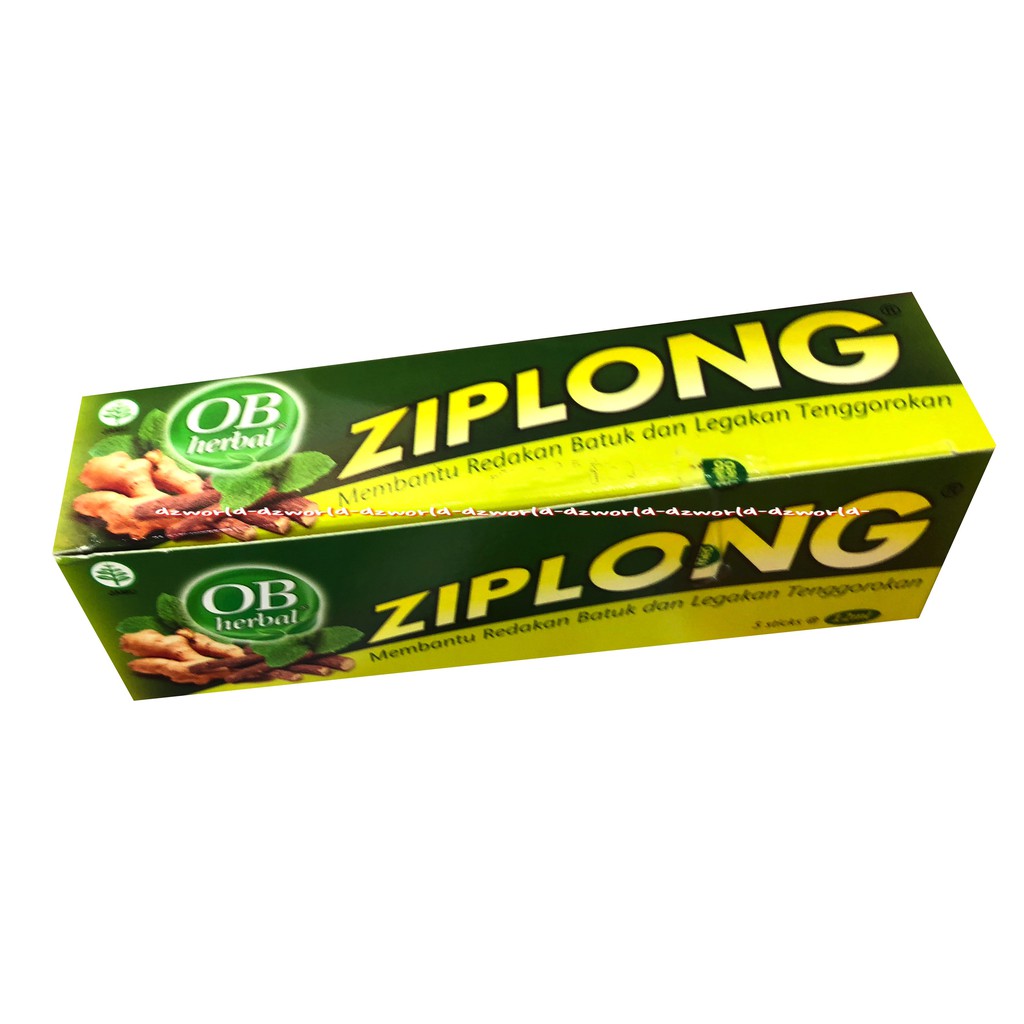 Ziplong OB Herbal 5sachet Obat Batuk Melegakan Tenggorokan Cair Zip Long Obat Batuk Sirup Herball OBH