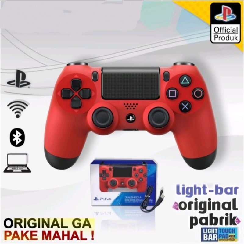 stik ps4 op new model dual lightbar stick playstation warna original pabrik