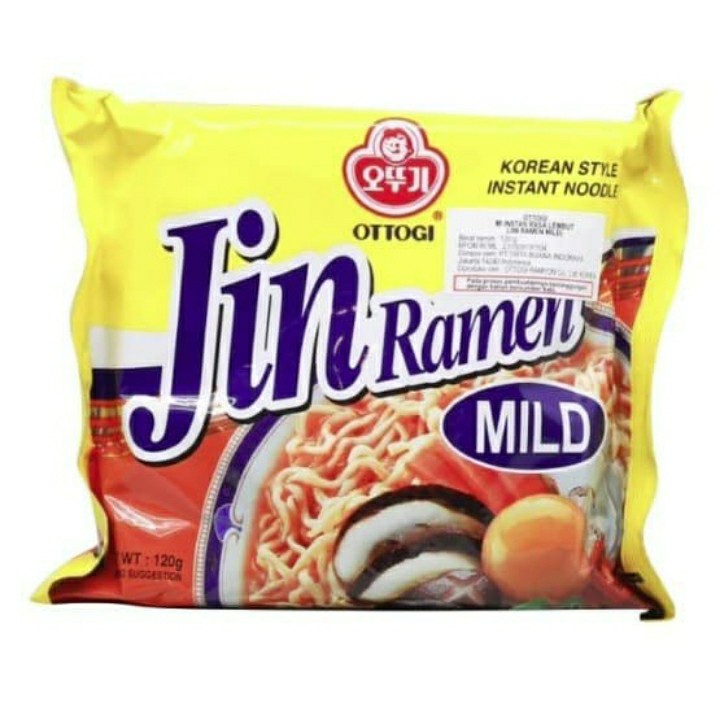 

Ottogi jin ramen mild korea 120gr (non halal)