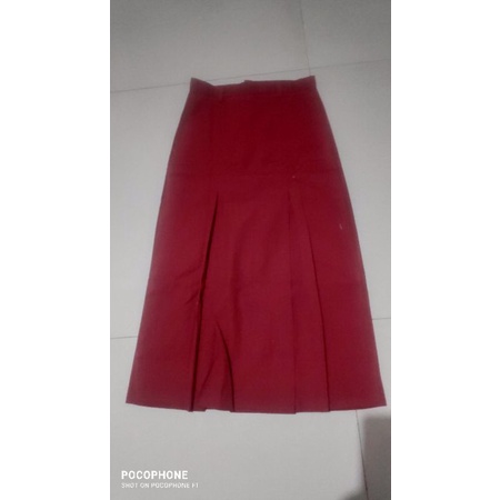 ROK PANJANG merah hitam Buat sekolah dan rok rample sd