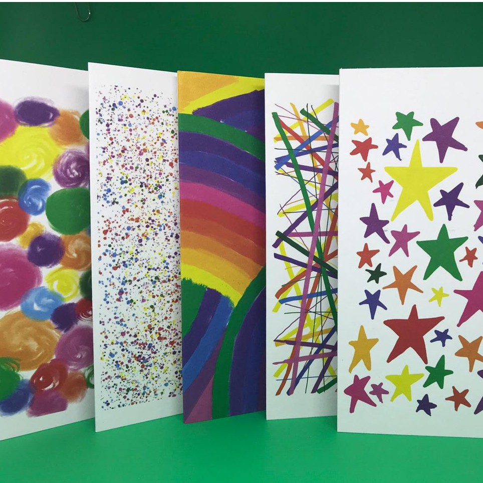 

Medium Cards,5 pcs - Colours