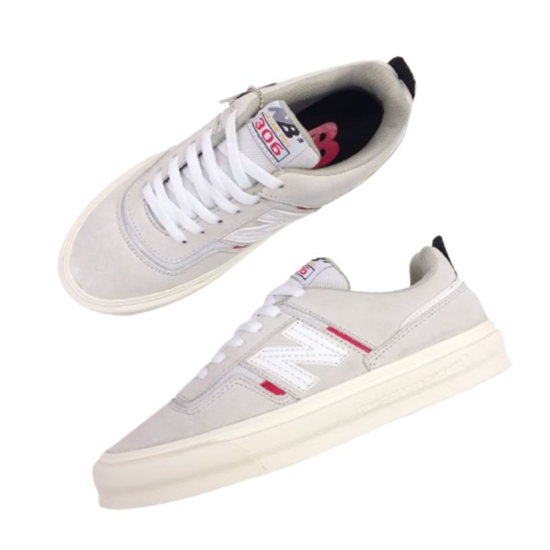 New Balance Numeric White Red