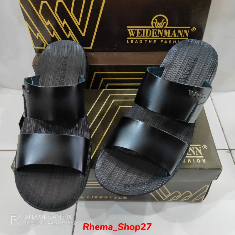 WEIDENMANN RB 02 #TERBARU Sandal Slide Kulit Kasual Pria 100% ORI Sandal Kulit Asli Weidenmann