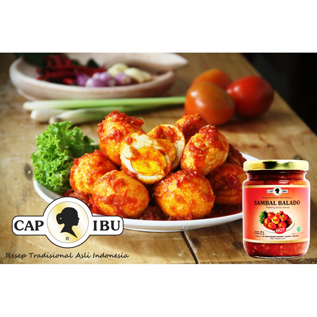 CAP IBU Sambal Balado Kemasan Jar Beling