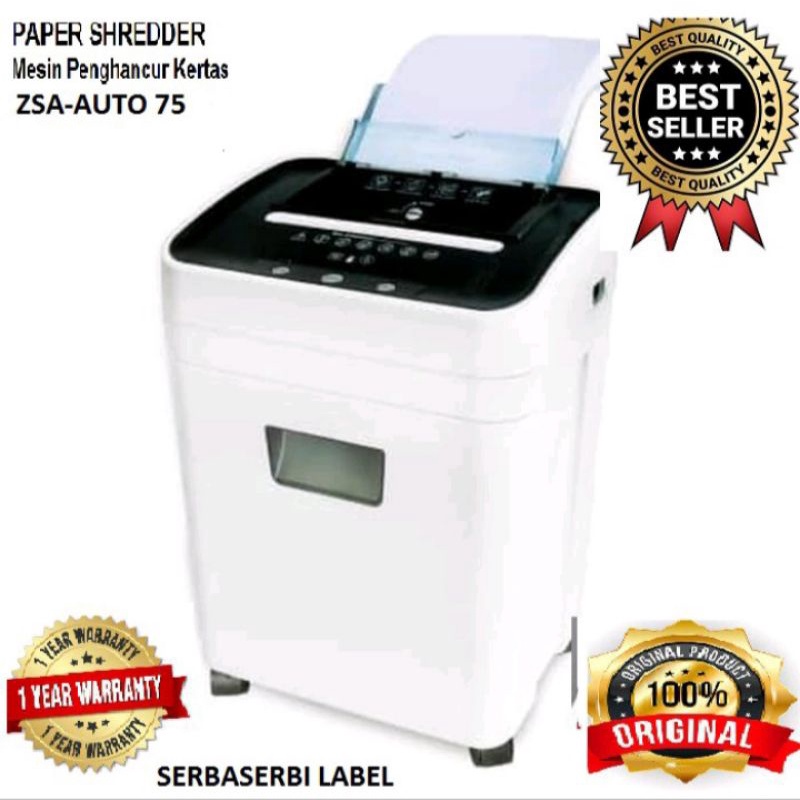 Jual Paper Shredder ZSA Auto 75 Garansi Resmi Indonesia|Shopee Indonesia