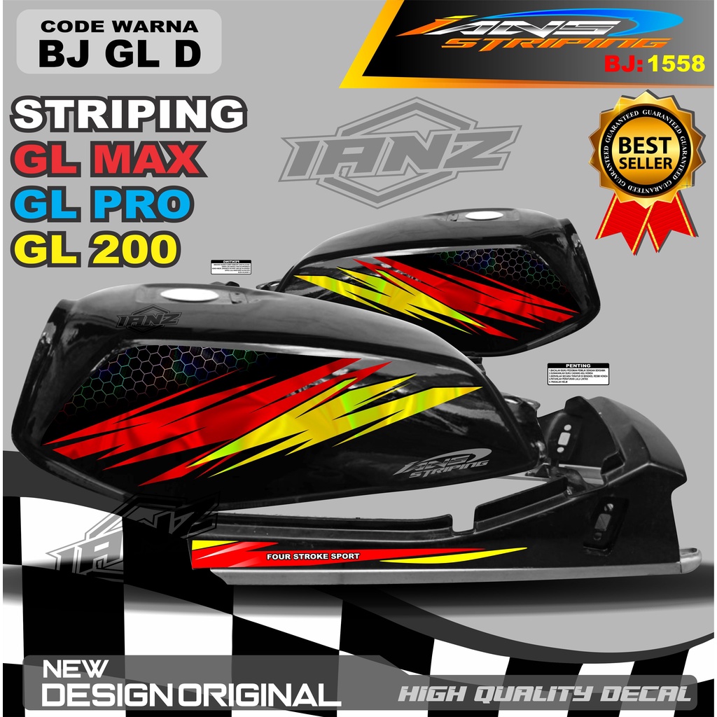 STIKER STRIPING GL MAX VARIASI HOLOGRAM / STRIPING GL PRO MAX VARIASI HOLOGRAM / STRIPING GL