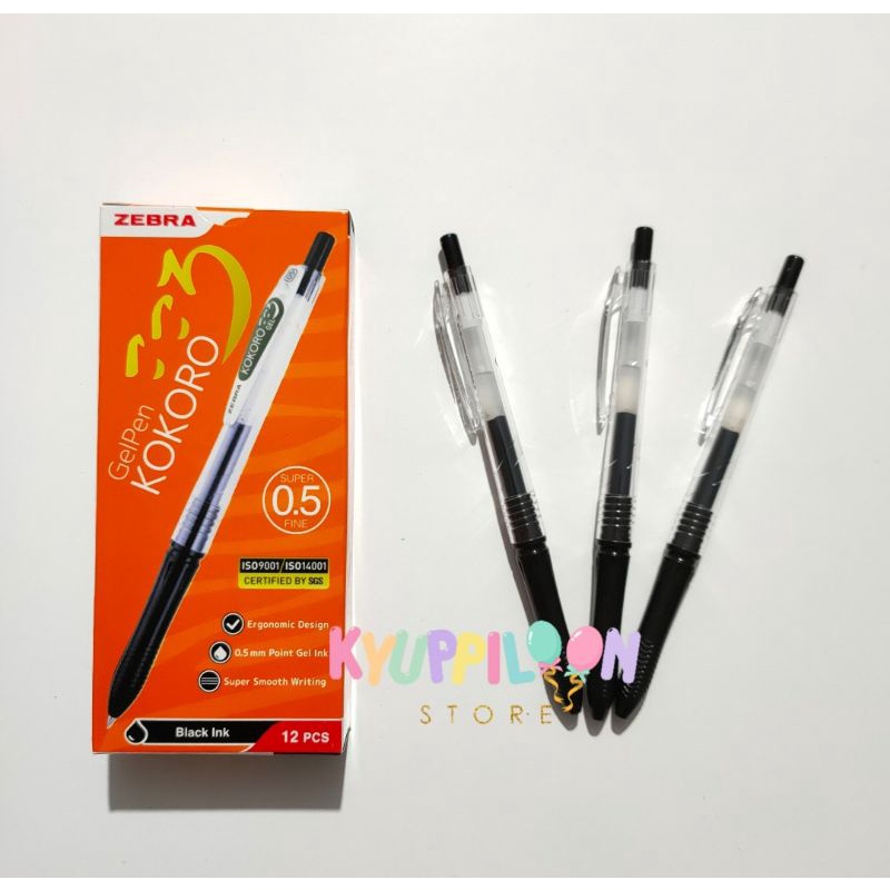 

Gelpen Zebra Kokoro 0.5 / Merah Biru Hitam Blueblack Green
