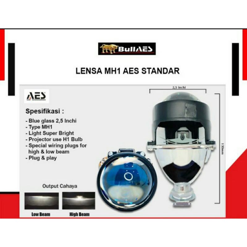 B3RK4HJAYA BILED PROJECTOR MH1 2.5 IN BLUELENS GOOD QUALITY I LENSA MH1 I LENSA PROJECTOR HID