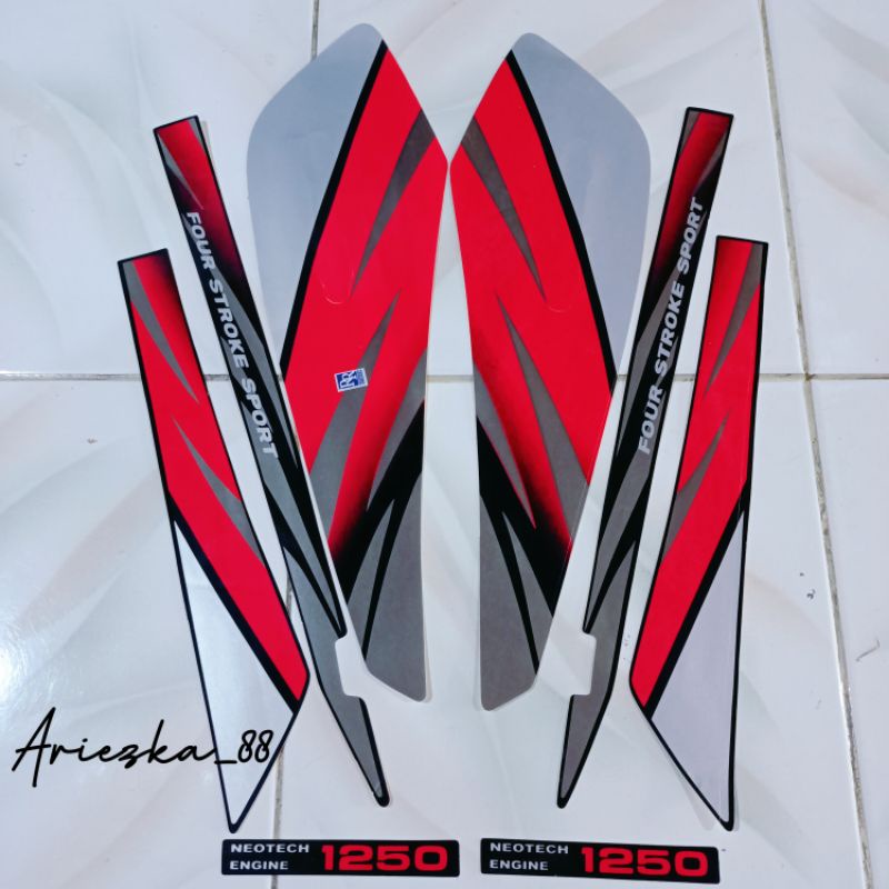 Striping Gl Max 1996 Merah Silver / stiker bodi motor gl pro gl max 96 silver merah
